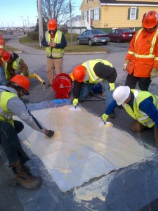Halifax Water - Internal Pipe Patch 24 concrete prep work Halifax Water - Internal Pipe Patch 24 concrete prep work