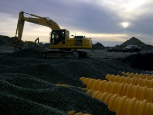 New Bedford School StormTech - Backfilling New Bedford School StormTech - Backfilling
